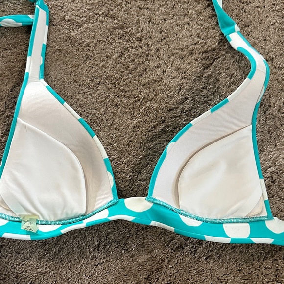 VS Teal Polka Dot Bikini Top - Picture 2 of 3